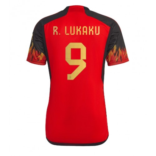 Belgium Romelu Lukaku #9 Replica Home Shirt World Cup 2022 Short Sleeve